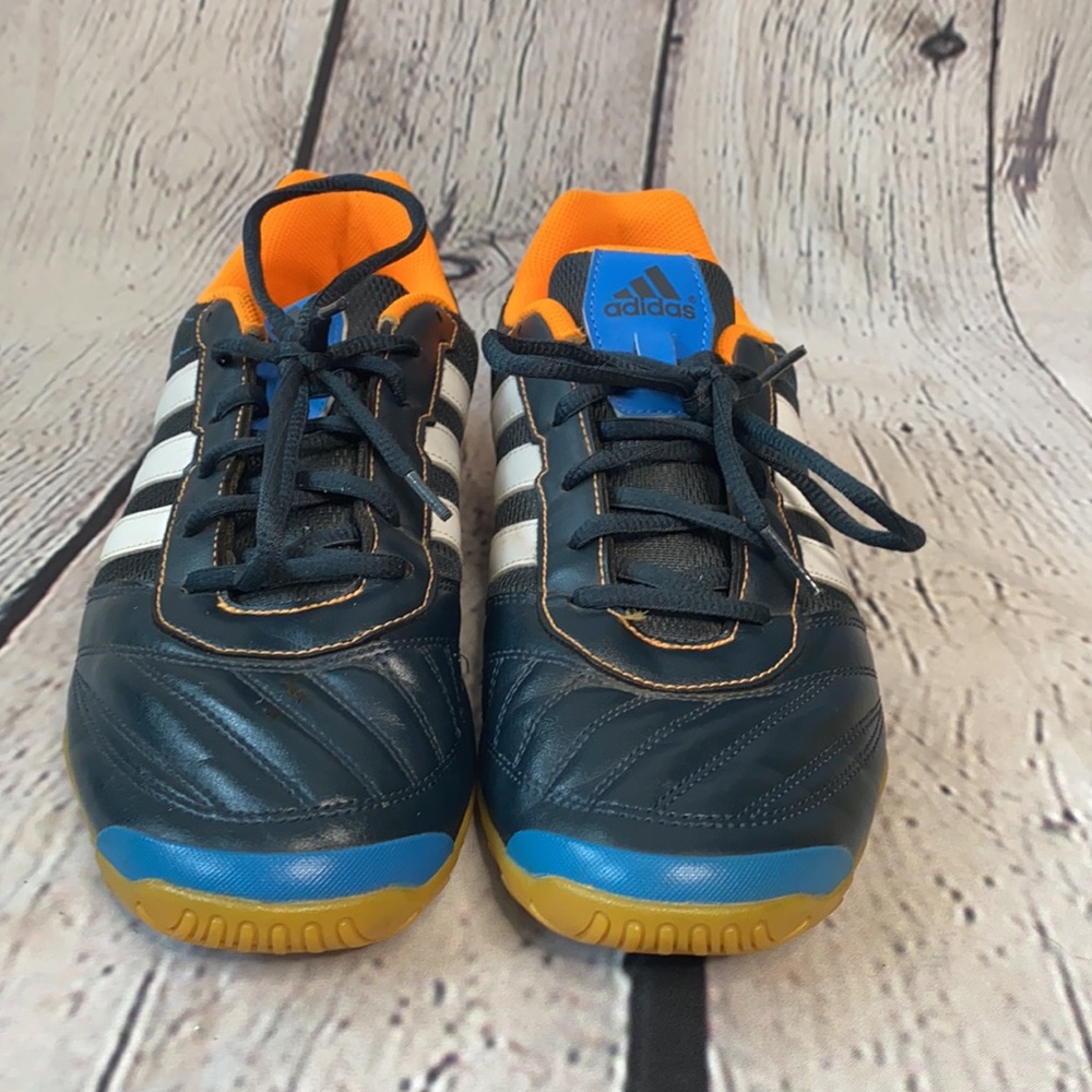 Adidas Super Sala Core Navy blue orange indoor soccer athletic sneakers 11 - Picture 2 of 9